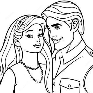 Barbie E Ken Pagine Da Colorare