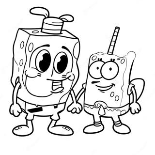 Spongebob E Patrick Pagine Da Colorare