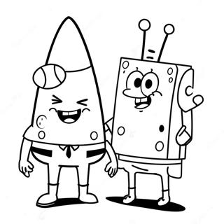 Pagina Da Colorare Di Spongebob E Patrick 911-727