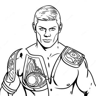 Pagina Da Colorare Di Cody Rhodes Wwe 9176-7496