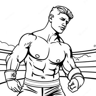 Pagina Da Colorare Di Cody Rhodes In Azione 9177-7499