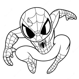 Pagina Da Colorare Di Spiderman Carino 9286-7582