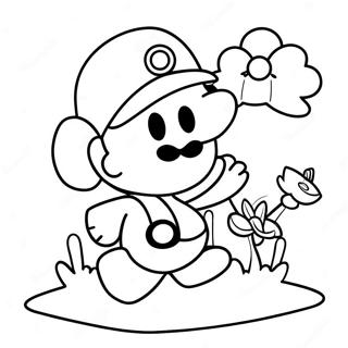 Pagina Da Colorare Dellavventura Allegra Di Paper Mario 9367-7651