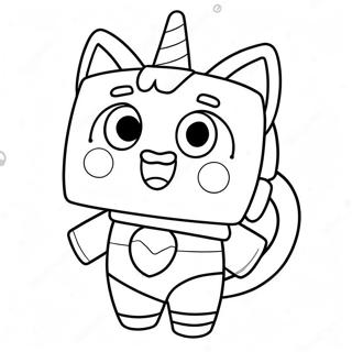 Felice Unikitty Con Arcobaleno Da Colorare 9627-7854