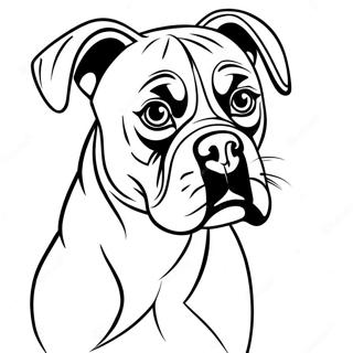 Pagina Da Colorare Di Un Cane Boxer 9746-7954