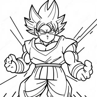 Goku Ultra Istinto In Posizione Di Battaglia Pagina Da Colorare 9757-7965