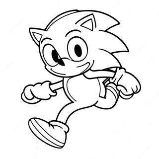 Sonic Il Riccio Che Corre Veloce Pagina Da Colorare 9797-7997