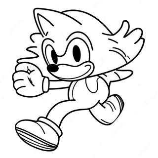 Sonic Il Riccio Che Corre Veloce Pagina Da Colorare 9797-7998