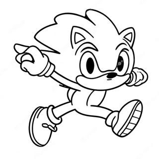 Sonic Il Riccio Che Corre Veloce Pagina Da Colorare 9797-8000