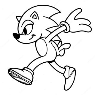 Sonic Il Riccio Che Corre Veloce Pagina Da Colorare 9797-8061