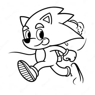 Sonic Il Riccio Che Corre Veloce Pagina Da Colorare 9797-8062