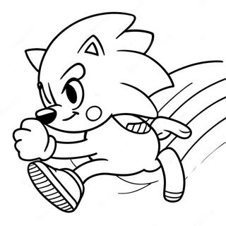 Sonic Il Riccio Che Corre Veloce Pagina Da Colorare 9797-8063