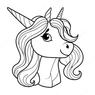 Unicorno Realistico Pagine Da Colorare